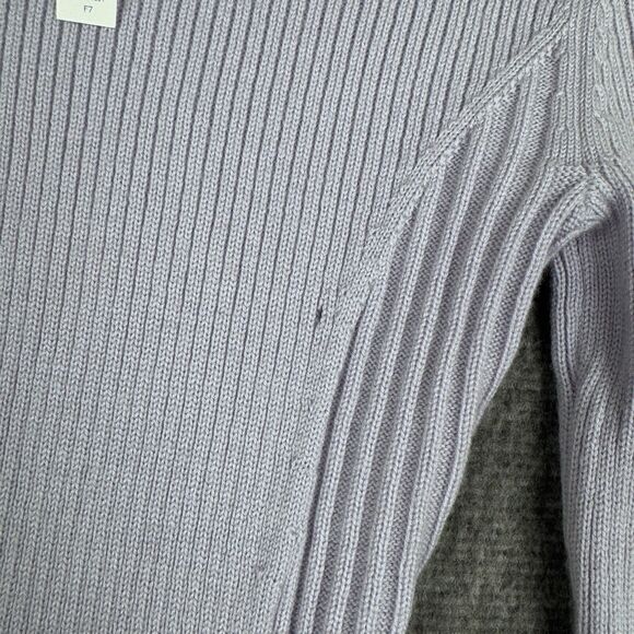 Lululemon Serene Merino Wool Sweater Women's 2 Purple Pullover Ribbed Stretch - Picture 2 of 9